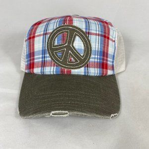 Baseball Cap With Peace Logo